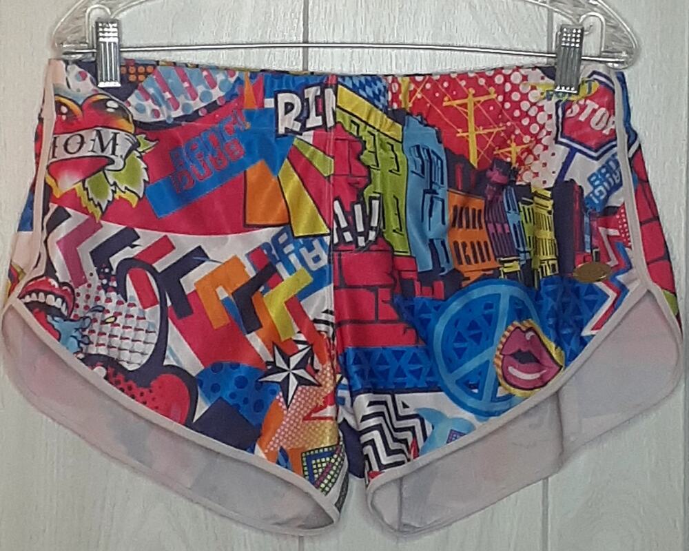 Bang! Miami Men's Swim Shorts Size XXL Vibrant Graphic Print 1 Back Pocket
